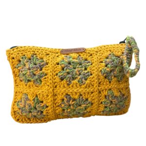 Neceser de Mano "Sol de Otoño" – Crochet Artesanal