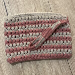 Bolso de Mano "Punto Burbuja" Hecho a Mano